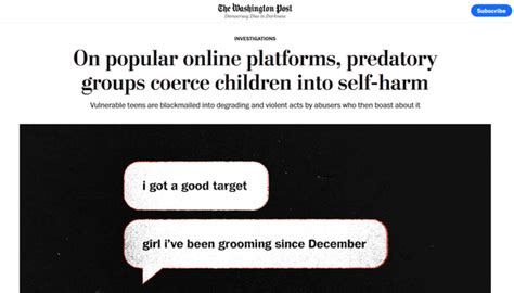 telegram child gc|On popular online platforms, predatory groups coerce children .